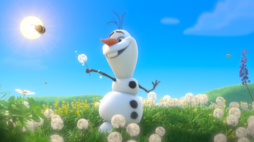 "FROZEN" (Pictured) OLAF. 2013 Disney. All Rights Reserved.