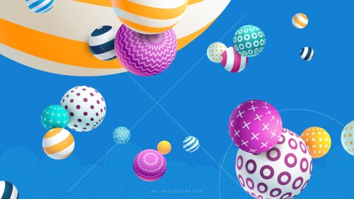 abstract 7680x4320 balls colorful modern 4k 5k 8k 17878