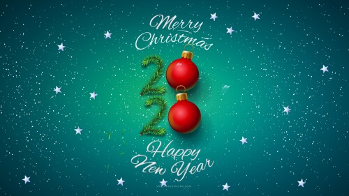 new year 2020 7680x4320 christmas poster 8k 20911