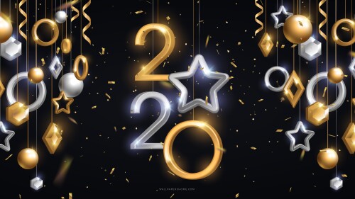 new year 2020 7680x4320 christmas poster 8k 22349