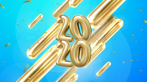 new year 2020 7680x4320 christmas poster 8k 20909