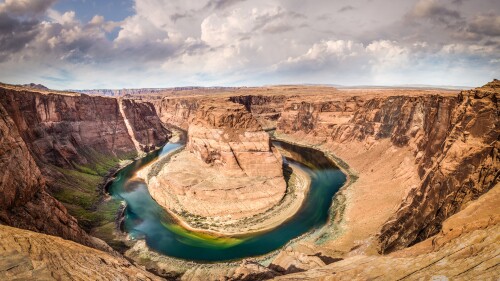 horseshoe bend 7680x4320 4k 5k wallpaper 8k arizona usa rocks clouds 6299