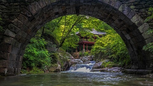 20220616@连接过去和现在 仙岩寺中的升仙桥，韩国曹溪山道立公园