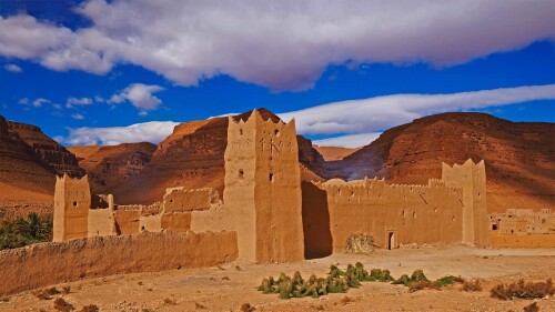 20220628@沙海中的绿洲 塔菲拉勒地区的一座古老古堡, 摩洛哥