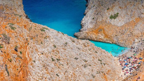 20220902@这个神奇的海滩值得一游 克里特岛上的海滩，希腊