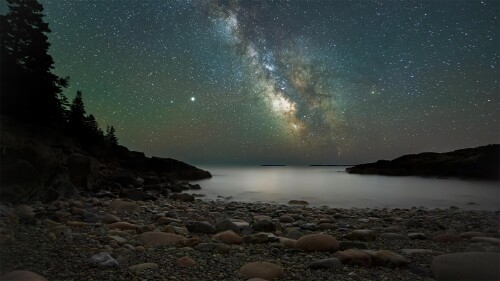 20220924@繁星闪烁的夜晚 阿卡迪亚国家公园上空的银河系，美国缅因州