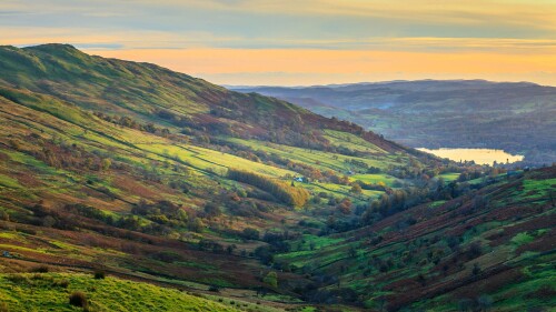 20221007@英国中部最美丽的风景 温德米尔湖的风景，坎布里亚湖区，英格兰