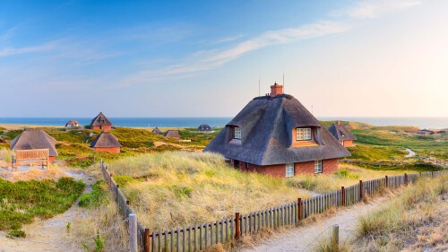 20220921@在西尔特的最南端 赫努姆的茅草屋顶, 德国叙尔特岛