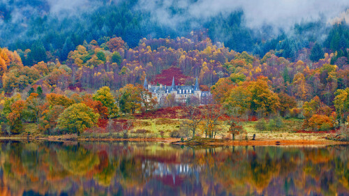 20221105@重温往日辉煌 阿赫雷湖畔的泰莫特罗萨克斯城堡酒店，苏格兰 UHD