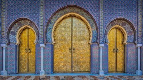 20221118@通往皇宫的大门 菲斯皇宫的大门，摩洛哥