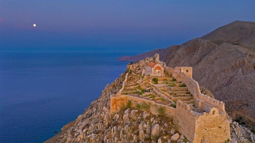 20221114@爱琴海之巅 哈尔基岛的圣约翰骑士中世纪城堡遗址，希腊